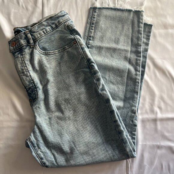 Express Women’s Size 10R Light Blue Ankle Jeans , Super High Rise - Picture 6 of 12